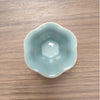 Begonia Rim Cup | Handmade Ru Porcelain Gongfu Teacup | Sky Blue Glaze