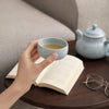 Chan Ding Cup | Fully Handmade Ru Porcelain Gongfu Teacup | Sky Blue Glaze