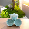 Cloud Motif Hand-Grip Tea Set – Teapot & 2 Cups | Sky Blue Glaze