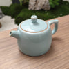 Jing Lan Teapot | Fully Handmade Ru Porcelain Gongfu Teapot | Sky Blue Glaze