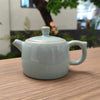 Jing Lan Teapot | Fully Handmade Ru Porcelain Gongfu Teapot | Sky Blue Glaze