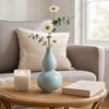 Hu Lu Vase | Handmade Ru Porcelain | Sky Blue Glaze