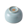 Luo Han Cup | Fully Handmade Ru Porcelain Gongfu Teacup | Sky Blue Glaze