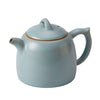 Qin Quan Teapot | Fully Handmade Ru Porcelain Gongfu Teapot | Antique Sky Blue Glaze