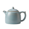 Qin Quan Teapot | Fully Handmade Ru Porcelain Gongfu Teapot | Antique Sky Blue Glaze