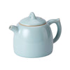 Qin Quan Teapot | Fully Handmade Ru Porcelain Gongfu Teapot | Sky Blue Glaze