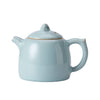 Qin Quan Teapot | Fully Handmade Ru Porcelain Gongfu Teapot | Sky Blue Glaze