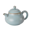Rong Tian Teapot | Fully Handmade Ru Porcelain Gongfu Teapot | Antique Sky Blue Glaze