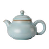Rong Tian Teapot | Fully Handmade Ru Porcelain Gongfu Teapot | Antique Sky Blue Glaze