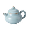 Rong Tian Teapot | Fully Handmade Ru Porcelain Gongfu Teapot | Sky Blue Glaze