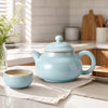 Rong Tian Teapot | Fully Handmade Ru Porcelain Gongfu Teapot | Sky Blue Glaze