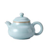 Rong Tian Teapot | Fully Handmade Ru Porcelain Gongfu Teapot | Sky Blue Glaze