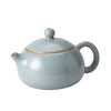 Xi Shi Teapot | Fully Handmade Ru Porcelain Gongfu Teapot | Sky Blue Glaze